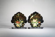 Artist unidentified, “Letter Paper Holders”, England, 1850, Papier-mâché, 8 x 7 1/4 x 3 in. eac…