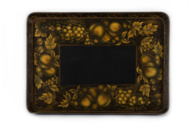 Artist unidentified, “Tray”, Probably Birmingham, England, Early 19th Century Paint on papier-m…