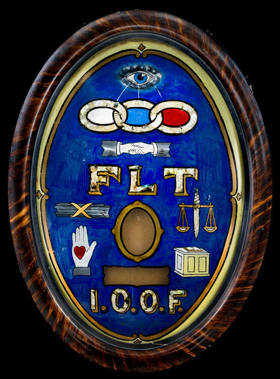 Independent Order of Odd Fellows Sign
Artist unidentified
Photo by Gavin Ashworth