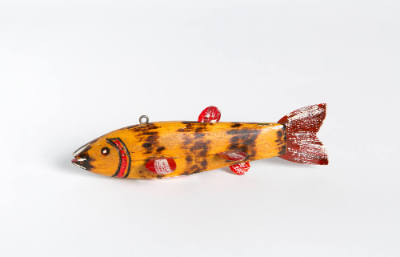 Artist unidentified, “Decoy; fish”, United States, Late 20th century, Paint on wood, sheet meta…