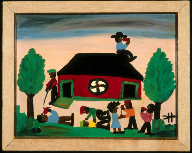 Clementine Hunter, (1886/87–1988), “Saturday Night,” Melrose Plantation, Louisiana, 1965, Oil o…