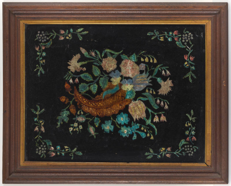 Unidentified grandmother of Gertrude Clarks, (Dates unknown), “Still Life with Flowers, Acorns,…