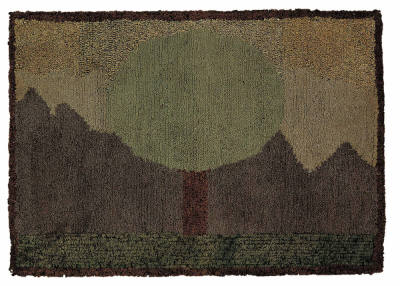 Solitary Tree Hooked Rug
Artist unidentified
Photo by John Parnell