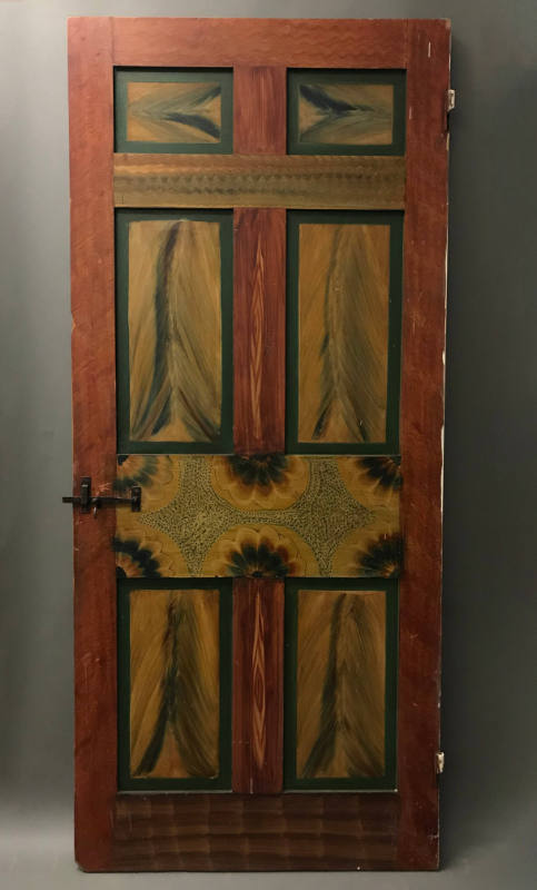 Artist unidentified, “Door,” Somerset County, PA, 1830, Painted and grained pine and poplar, 83…