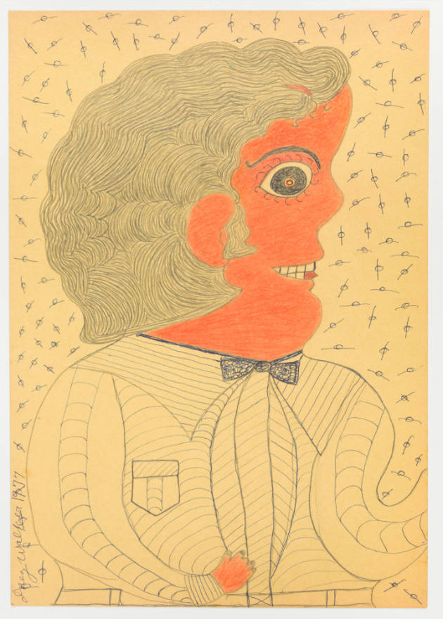 Inez Nathaniel Walker, (1911–1990), “Untitled,” New York, 1977, Pencil, colored pencil, and bal…