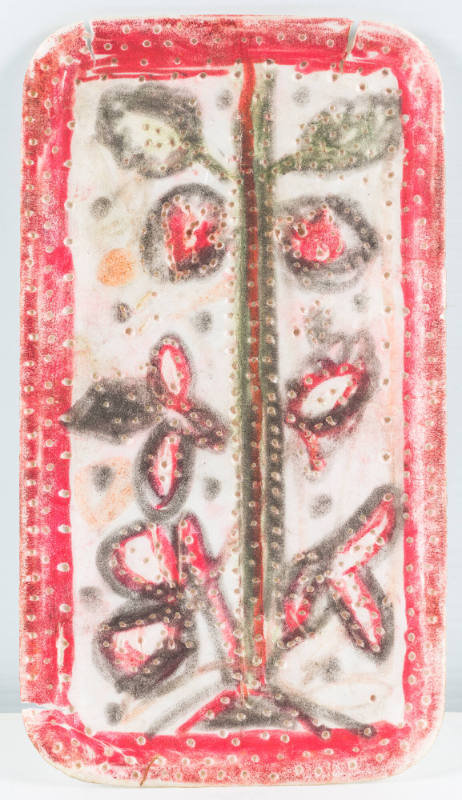 Nellie Mae Rowe, “Untitled (Mask)”, Vinings, Georgia, United States, n.d., Paint on Styrofoam, …