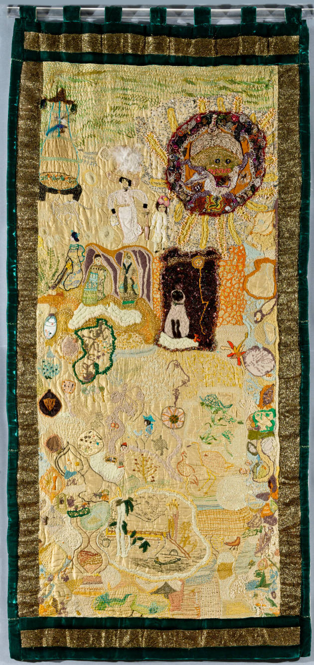 Dorothy's World 
Dorothy Yaffe Frank (1916–2005)
Syracuse, New York
c. 1968 
Silk, cotton, …