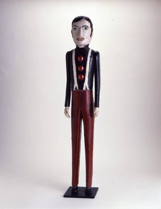 Artist unidentified, “Man in Black Shirt with White Suspenders,” United States or Canada, 1875–…