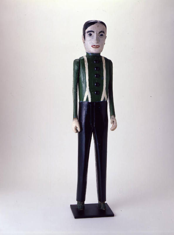 Man in a Green Shirt with White Suspenders
Artist Unknown
Photo by John Parnell