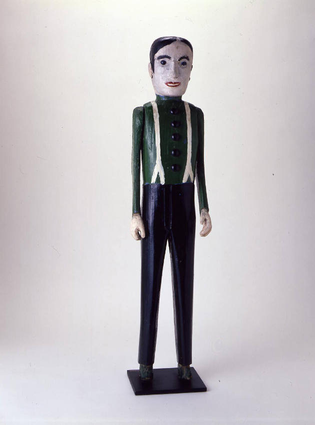 Man in a Green Shirt with White Suspenders
Artist Unknown
Photo by John Parnell