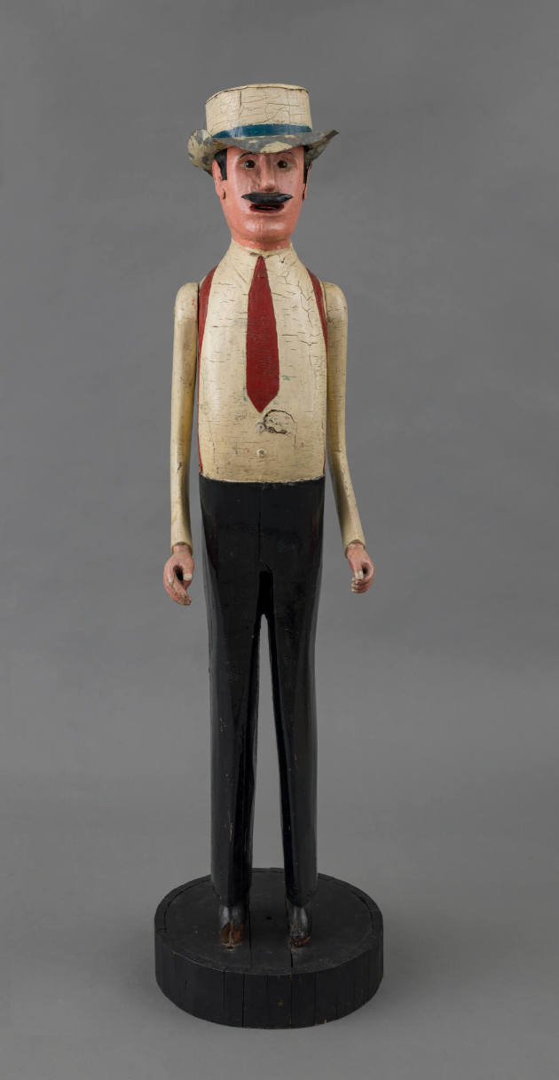 Artist unidentified, “Man in a White Shirt with Red Suspenders,” United States or Canada, 1875–…