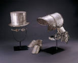 Artist unidentified, “Anniversary Tin: Lady's Bonnet with Curls,” Gobles, Michigan, 1880–1900, …