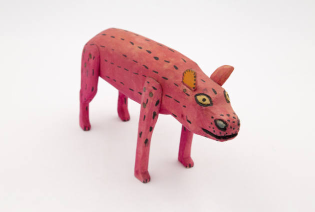 Artist unidentified, (1805-1900), “Pink Boar,” Oaxaca, Mexico, c. 1980, Wood, 2 x 5 x 11 in., C…