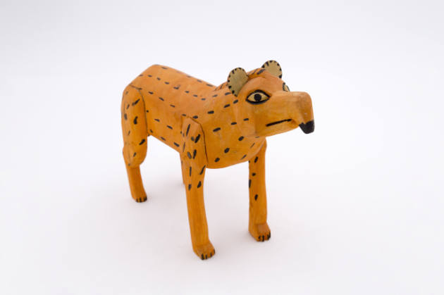 Artist unidentified, (1805-1900), “Orange Animal with Long Nose,” Oaxaca, Mexico, c. 1980, Wood…