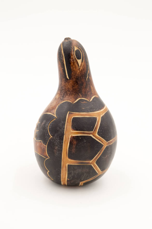 Artist unidentified, (1805-1900), “Gourd Animal,” Peru, c. 1980, Paint on wood, 6 1/4 x 3 5/8 x…