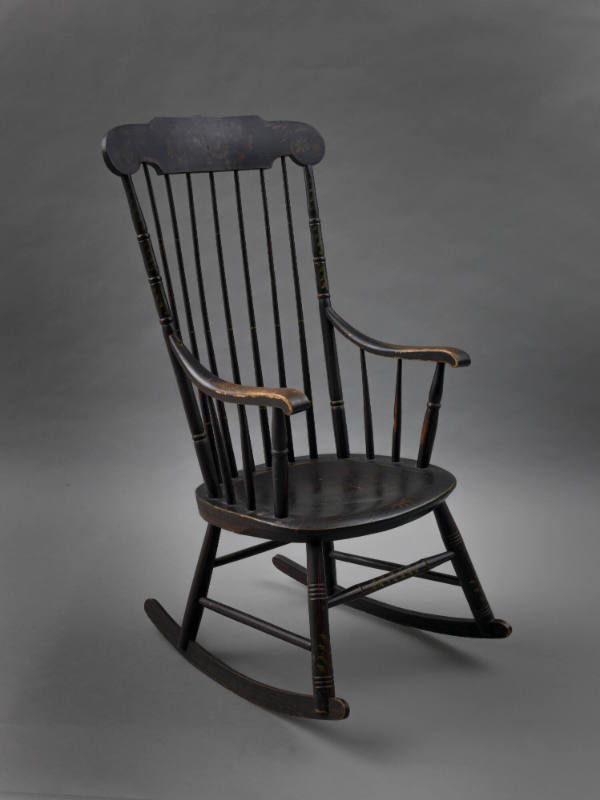 Hitchcock, “Rocking Chair,” United States, c. 1835, Paint on wood, 43 x 18 3/4 x 19 in., Collec…