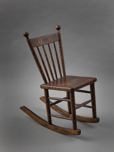 Henry A. Hyma, (1867-1955), “Rocking Chair,” Holland, Michigan, 1940, Marquetry laminate, 29 1/…