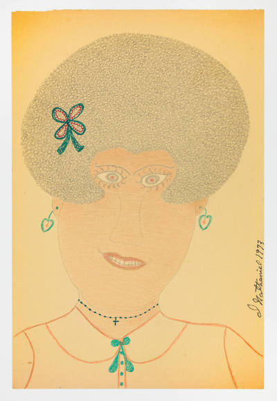 Inez Nathaniel Walker, (1911–1990), “Untitled,” New York, 1973, Pencil, colored pencil, crayon,…