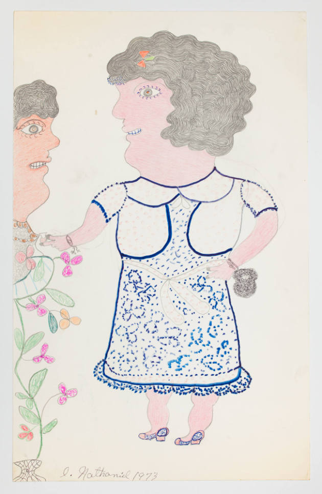 Inez Nathaniel Walker, (1911–1990), “Untitled,” New York, 1973, Pencil, colored pencil, crayon,…