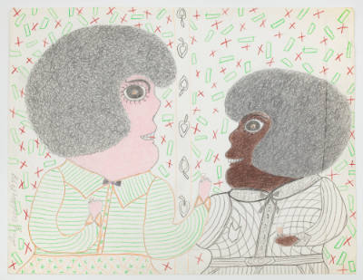 Inez Nathaniel Walker, (1911–1990), “Untitled,” New York, 1978, Pencil, colored pencil, crayon,…