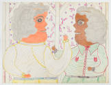 Inez Nathaniel Walker, (1911–1990), “Untitled,” New York, 1977, Pencil, colored pencil, crayon,…