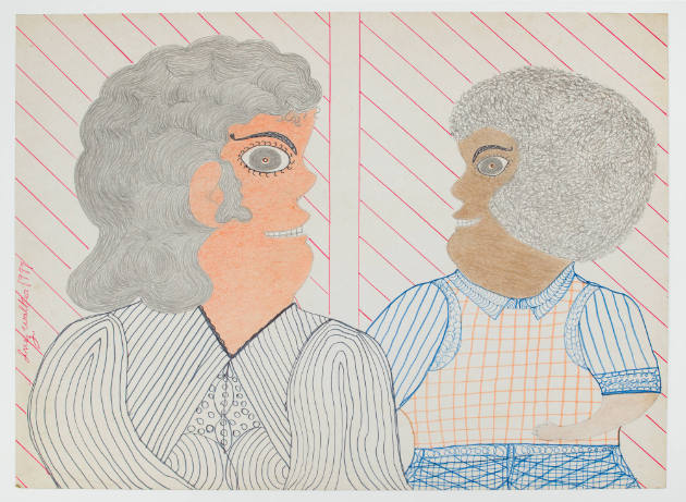 Inez Nathaniel Walker, (1911–1990), “Untitled,” New York, 1977, Pencil, crayon, and felt-tip pe…