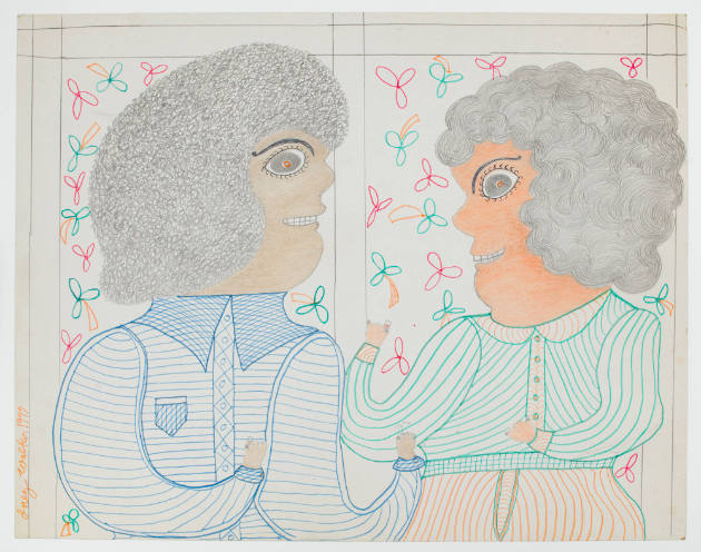 Inez Nathaniel Walker, (1911–1990), “Untitled,” New York, 1977, Pencil, crayon, and felt-tip pe…