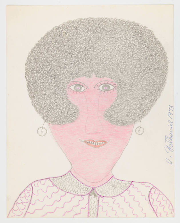 Inez Nathaniel Walker, (1911–1990), “Untitled,” New York, 1973, Pencil, crayon, and felt-tip pe…