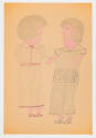 Inez Nathaniel Walker, (1911–1990), “Untitled (double-sided),” New York, 1973, Pencil, crayon, …