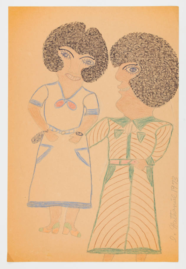 Inez Nathaniel Walker, (1911–1990), “Untitled,” New York, 1973, Pencil, colored pencil, crayon,…