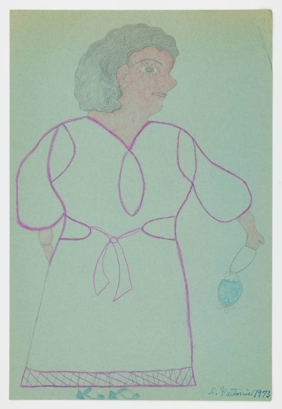 Inez Nathaniel Walker, (1911–1990), “Untitled,” New York, 1973 Pencil, crayon, and felt-tip pen…