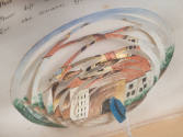 Artist unidentified, “Cut-Paper School Exercise,” Found in Vermont, 1800 – 1900, Watercolor and…