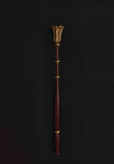Artist unidentified, “Fraternal Scepter,” United States, 1850–1900, Paint and gold leaf on wood…