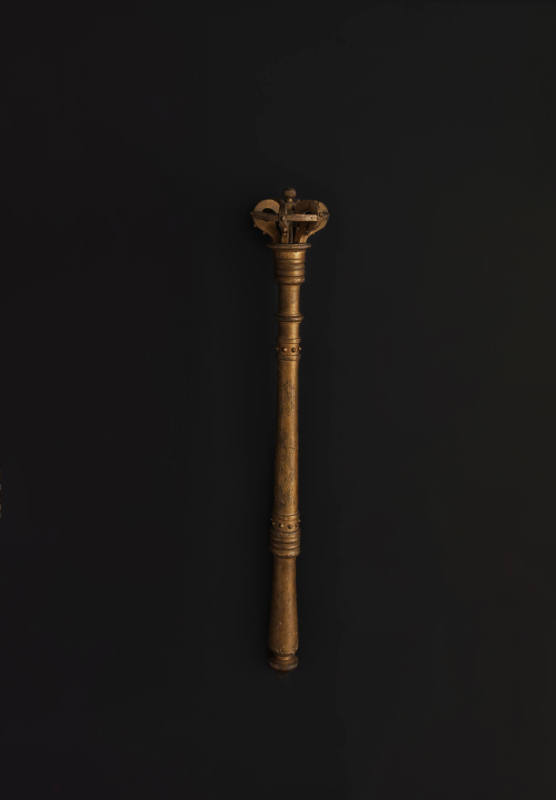 Artist unidentified, “Fraternal Scepter,” United States, 1850–1900, Paint and gold leaf on wood…