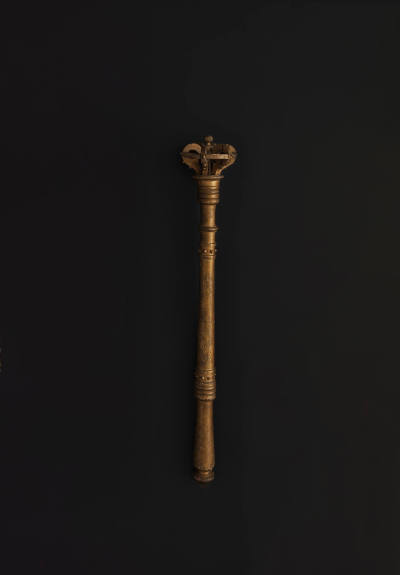 Artist unidentified, “Fraternal Scepter,” United States, 1850–1900, Paint and gold leaf on wood…