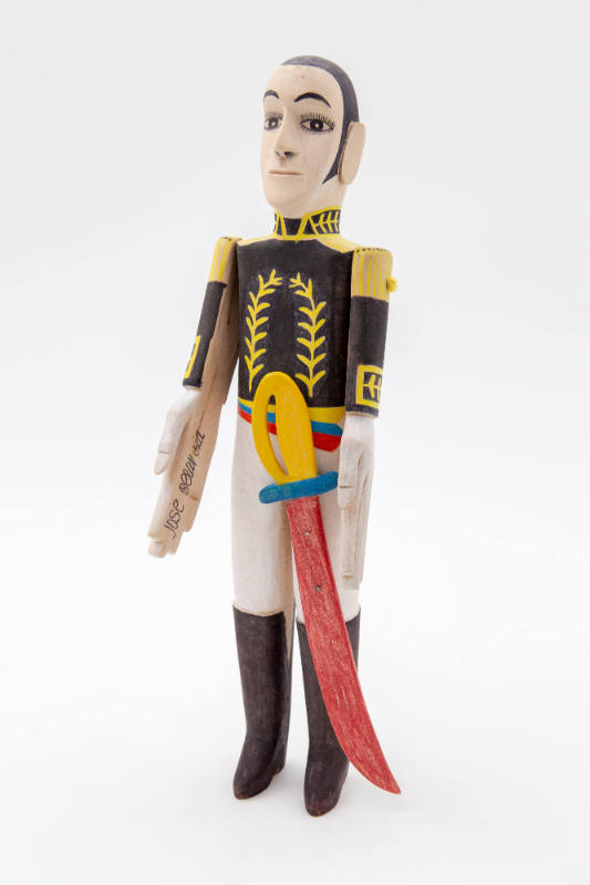 Jose Belandria, “Simon Bolivar (with sword),” Merida, Venezuela, n.d., Paint on wood, 11 7/8 × …