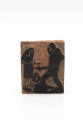 J. Borges, “Printing Block (The Man who Killed),” Northeastern Brazil, 1980, Wood and rubber, 4…