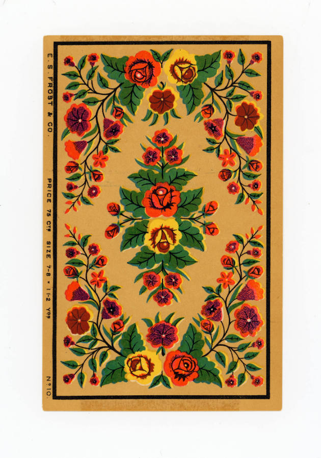 E S Frost & Co., “Ten patterns for hooked rugs”, United States, 1874 - 1884, Cromolithograph, 3…