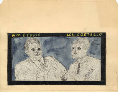 Justin McCarthy (1891–1977), “William Bendix & Lou Costello”, Weatherly, Pennsylvania, n.d., Cr…