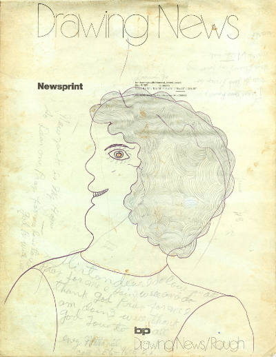 Inez Nathaniel Walker, (1911–1990), “Newsprint Drawing Pad”, New York, 1975, Pencil, colored pe…