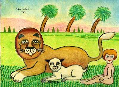 John "Jack" Savitsky, (1910–1991), “Untitled (Peaceable Kingdom)”, Lansford, Carbon County, Pen…