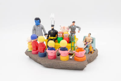 John Foxell, “Untitled”, Staten Island, New York, United States, n.d., Stone, plastic (figurine…