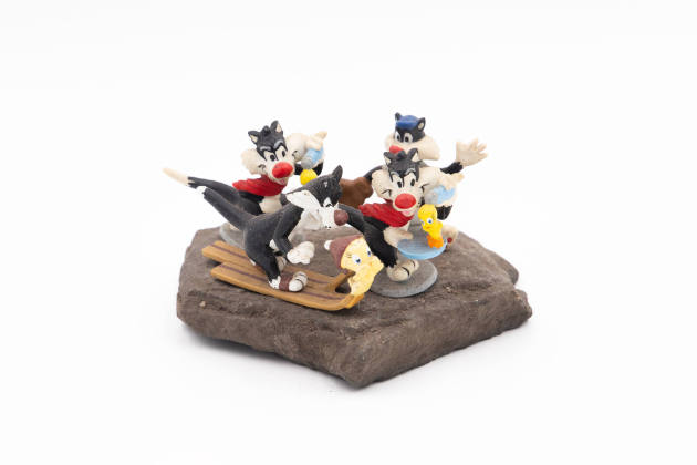 John Foxell, “Untitled”, Staten Island, New York, United States, n.d., Stone and plastic figuri…