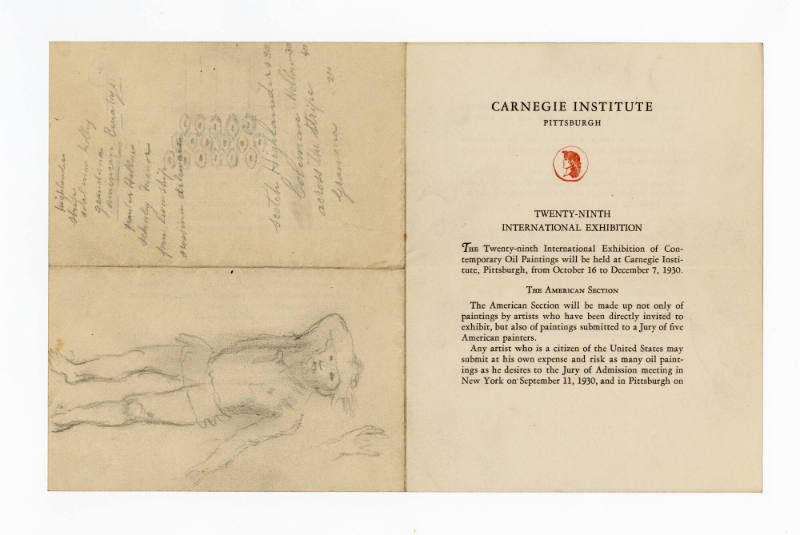 John Kane, (1860–1934), “Untitled”, Pittsburgh, Pennsylvania, n.d., Pencil on heavy cream stati…