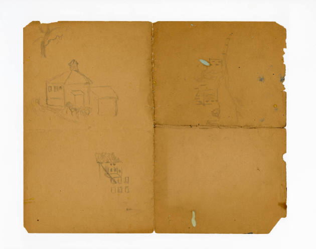 John Kane, (1860–1934), “Untitled (double-sided)”, Pittsburgh, Pennsylvania, n.d., Pencil on ye…