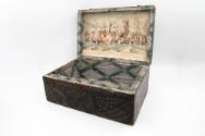 Artist unidentified, “Box”, Eastern United States, c. 1850, Paint on wood, 6 x 13 3/4 x 9 1/8 i…