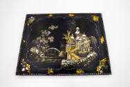 Artist unidentified, “Scrapbook”, Eastern United States, 1850–1900, Paint on papier-mâché, 12 x…