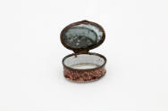 Artist unidentified, “Patch Box”, Battersea, England, c. 1880, Enamel over copper, 1 3/4 x 1/12…