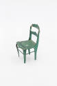 Artist unidentified, “Miniature Chair”, United States, n.d., Paint on tinplate, 8 4/5 x 4 4/5 x…