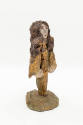 Annie Hooper, “Untitled, figure”, Buxton, North Carolina, n.d., Driftwood, cement, paint, shell…